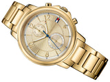 Tommy Hilfiger Claudia Gold Dial Gold Steel Strap Watch for Women - 1781821