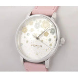 Coach Perry Silver Dial Pink Leather Strap Watch For Women - 14503325