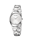 Calvin Klein Dainty Diamonds Silver Dial Sliver Steel Strap Watch for Women - K7L2314T