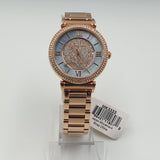 Michael Kors Kerry Mother of Pearl Dial Rose Gold Steel Strap Watch for Women - MK3333