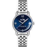 Coach Glitz Blue Dial Silver Steel Strap Watch for Women - 14502693