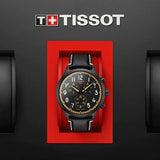 Tissot Chrono XL Vintage Chronograph Black Dial Black Leather Strap Watch For Men - T116.617.36.052.02