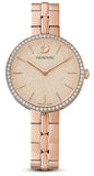 Swarovski Cosmopolitan Diamond Powder Gold Dial Rose Gold Steel Strap Watch for Women - 5517800