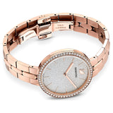 Swarovski Cosmopolitan Diamond Powder Silver Dial Rose Gold Steel Strap Watch for Women - 5517803