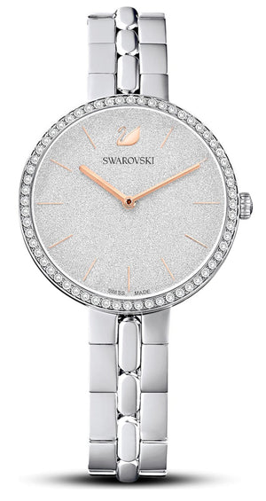 Swarovski Cosmopolitan Diamond Powder Silver Dial Silver Steel Strap Watch for Women - 5517807