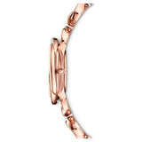 Swarovski Crystal Flower Red Dial Rose Gold Steel Strap Watch for Women - 5552783