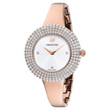 Swarovski Crystal Rose Silver Dial Rose Gold Steel Strap Watch for Women - 5484073