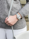 Calvin Klein Minimal Silver Dial Silver Mesh Bracelet Watch for Women - K3M2212Z