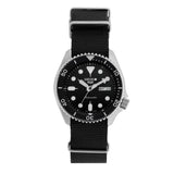 Seiko 5 Sports SKX Automatic Black Dial Black NATO Strap Watch For Men - SRPD55K3