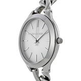 Michael Kors Slim Runway Silver Dial Silver Steel Strap Watch for Women - MK3279