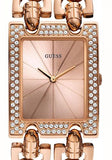 Guess Mod Heavy Metal Diamonds Rose Gold Dial Rose Gold Steel Strap Watch for Women - W0072L3