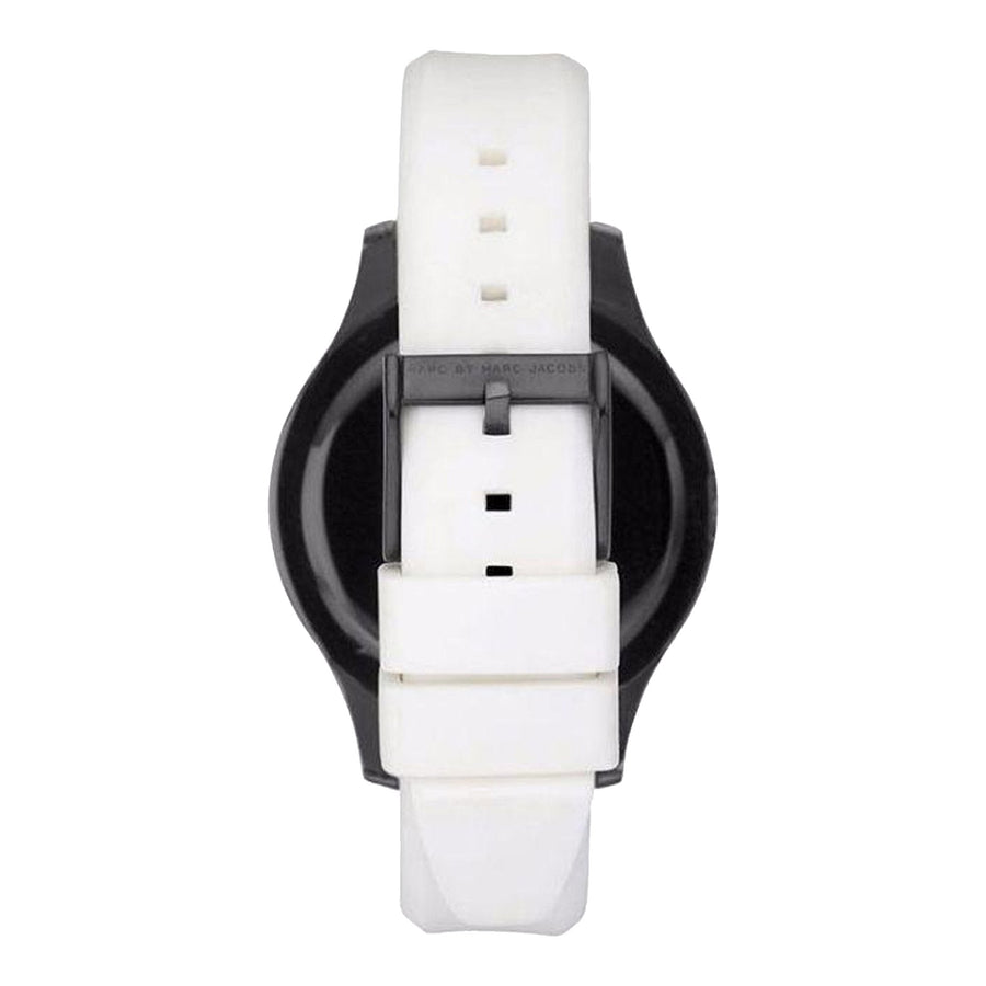 Marc Jacobs Miss Marc Flower White Dial White Silicone Strap Watch for Women - MBM5513