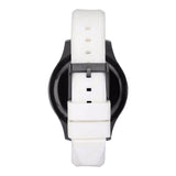 Marc Jacobs Miss Marc Flower White Dial White Silicone Strap Watch for Women - MBM5513