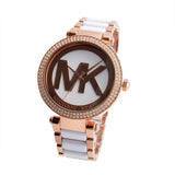 Michael Kors Parker White Dial Two Tone Steel Strap Watch for Women - MK6365