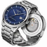 Tissot Luxury Powermatic 80 Blue Dial Silver Steel Strap Watch For Men - T086.407.11.041.00