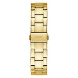 Guess Night Life Diamonds Black Dial Gold Steel Strap Watch for Women - GW0405L2