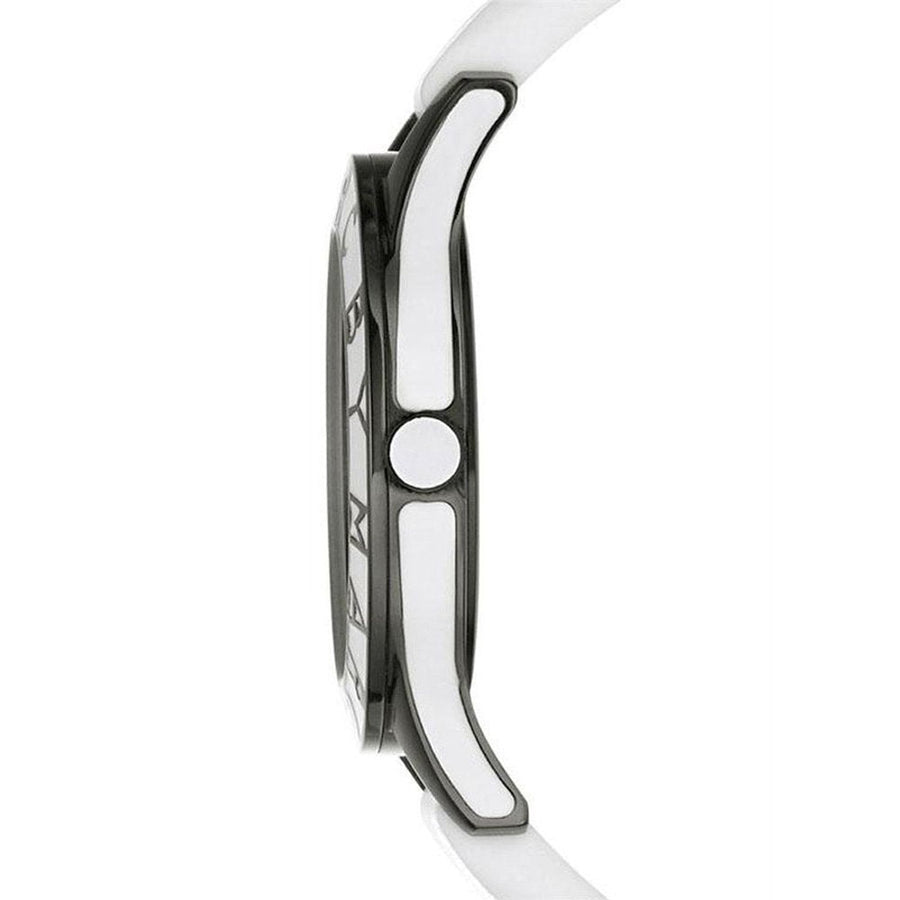 Marc Jacobs Miss Marc Flower White Dial White Silicone Strap Watch for Women - MBM5513