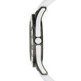 Marc Jacobs Miss Marc Flower White Dial White Silicone Strap Watch for Women - MBM5513