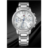 Tommy Hilfiger Claudia Silver Dial Silver Steel Strap Watch for Women - 1781741