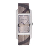 Burberry The Pioneer Grey Dial Leather Strap Watch for Women - BU9504