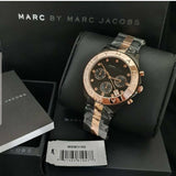 Marc Jacobs Blade Grey Dial Two Tone Stainless Steel Strap Watch for Women - MBM3180