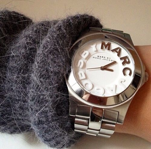 Marc Jacobs Rivera Silver Dial Silver Steel Strap Watch for Women - MBM3133