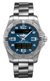 Breitling Aerospace Evo Blue Dial Silver Steel Strap Watch for Men - E79363101C1E1