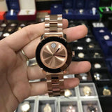 Movado Bold Rose Gold Dial Rose Gold Steel Strap Watch for Women - 3600086