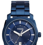 Fossil Machine Blue Dial Blue Steel Strap Watch for Men - FS5231