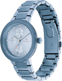 Tommy Hilfiger Joy Chronograph Blue Dial Blue Steel Strap Watch For Women - 1782535