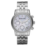 Michael Kors Ritz White Dial Silver Stainless Steel Strap Watch for Women - MK5020