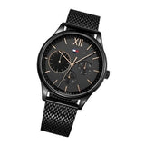 Tommy Hilfiger Damon Quartz Black Dial Black Mesh Bracelet Watch for Men - 1791420