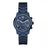 Guess F14 Chronograph Analog Blue Dial Blue Steel Strap Watch For Women - W0448L5