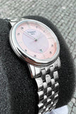 Tissot T Classic Carson Premium Lady Pink Mother of Pearl Dial Silver Steel Strap Watch For Women - T122.210.11.159.00