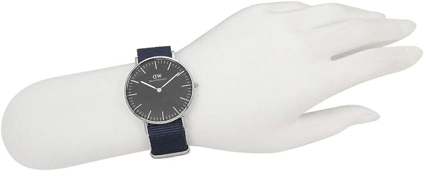 Daniel Wellington Classic Bayswater Black Dial Black NATO Strap Watch For Women - DW00100282