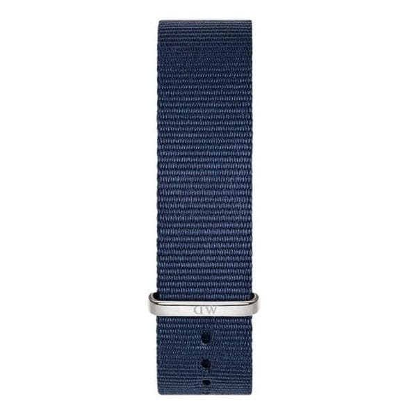 Daniel Wellington Classic Bayswater White Dial Blue NATO Strap Watch For Women - DW00100280