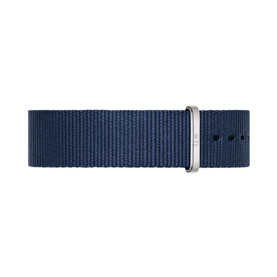 Daniel Wellington Classic Bayswater White Dial Blue NATO Strap Watch For Women - DW00100280