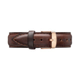 Daniel Wellington Classic Bristol Black Dial Brown Leather Strap Watch for Men - DW00100137