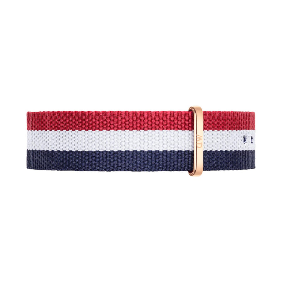 Daniel Wellington Classic Cambridge White Dial Two Tone NATO Strap Watch For Men - DW00100003