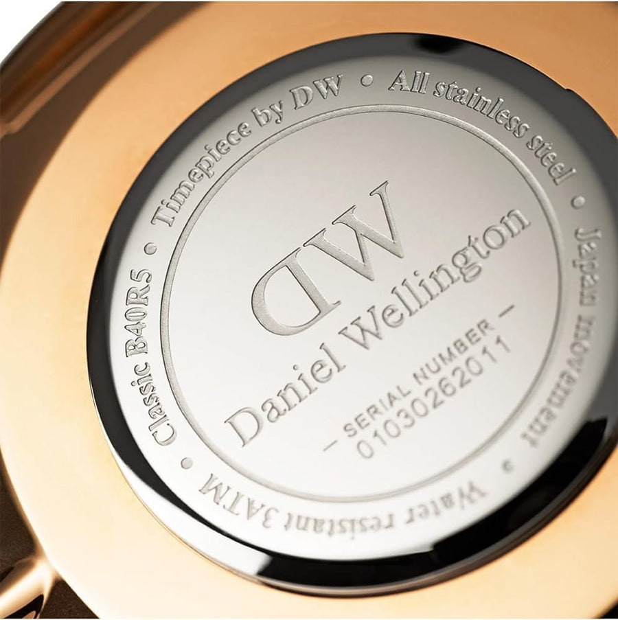 Daniel Wellington Classic Cambridge White Dial Two Tone NATO Strap Watch For Men - DW00100003