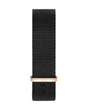 Daniel Wellington Classic Cornwall Black Dial Black NATO Strap Watch For Women - DW00100150