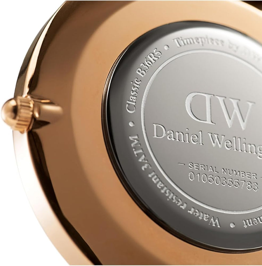 Daniel Wellington Classic Dover White Dial White Nylon Strap Watch For Women - DW00100309