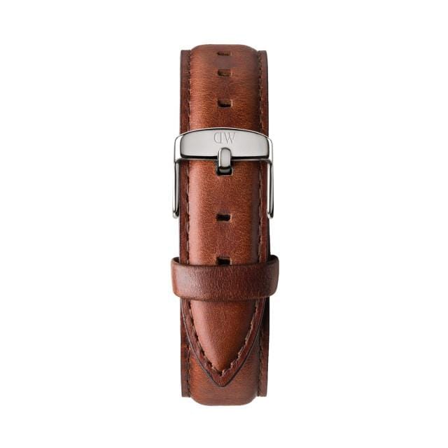 Daniel Wellington Classic Durham Black Dial Brown Leather Strap Watch For Women - DW00100142