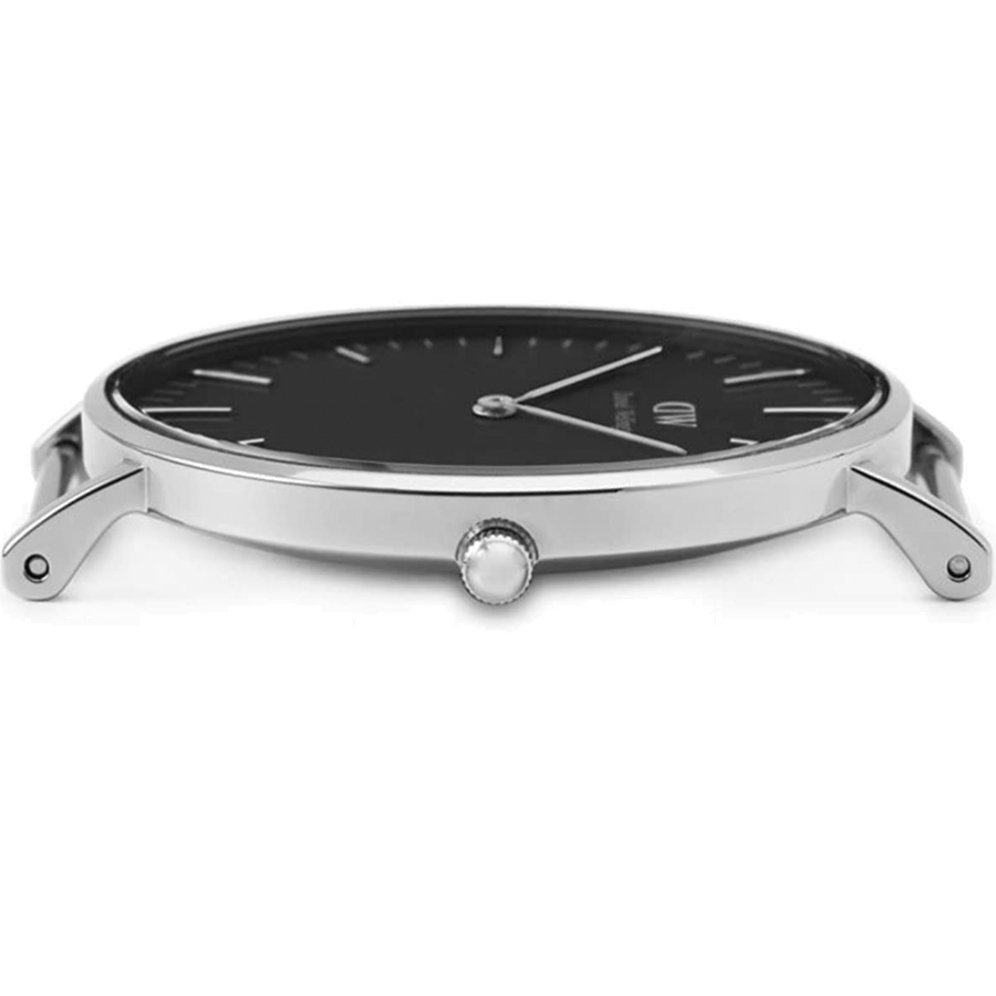 Daniel Wellington Classic Durham Black Dial Brown Leather Strap Watch For Women - DW00100142
