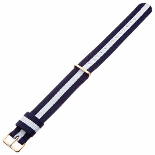 Daniel Wellington Classic Glasgow White Dial Two Tone NATO Strap Unisex Watch - DW00100047