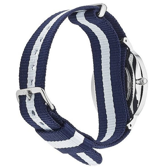 Daniel Wellington Classic Glasgow White Dial Two Tone NATO Strap Unisex Watch - DW00100047