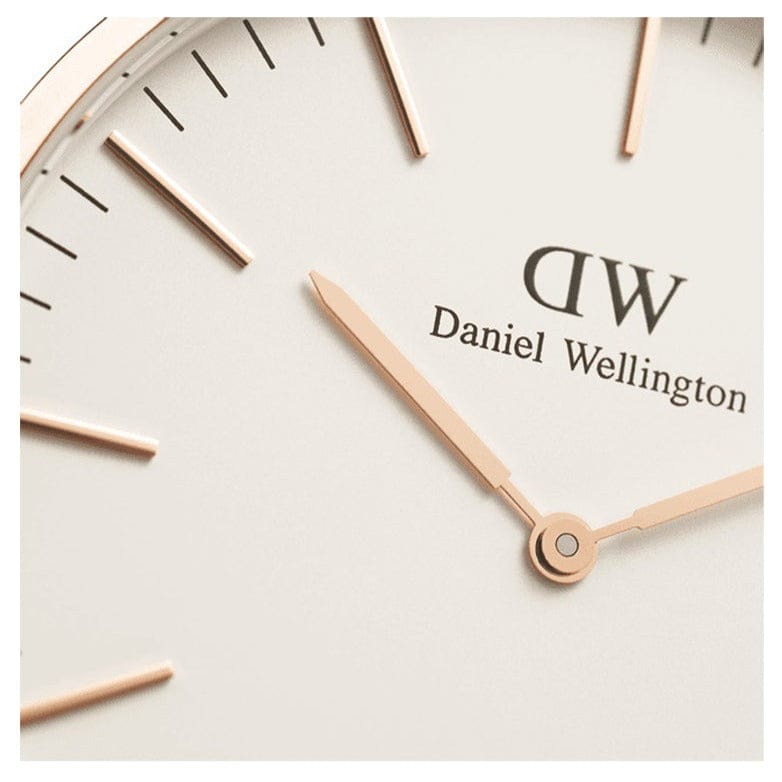 Daniel Wellington Classic Oxford White Dial Two Tone NATO Strap Watch For Men - DW00100001