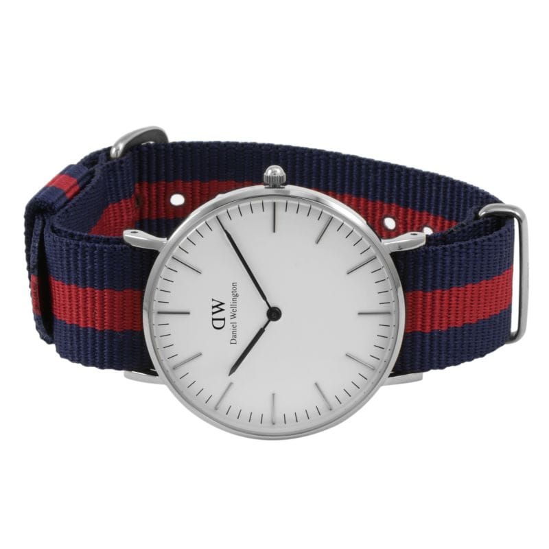Daniel Wellington Classic Oxford White Dial Two Tone NATO Strap Watch For Women - DW00100046