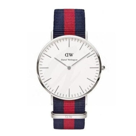 Daniel Wellington Classic Oxford White Dial Two Tone Nylon Strap Watch For Men - DW00100015