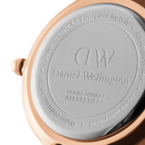 Daniel Wellington Classic Petite Bristol Black Dial Brown Leather Strap Watch For Women - DW00100221